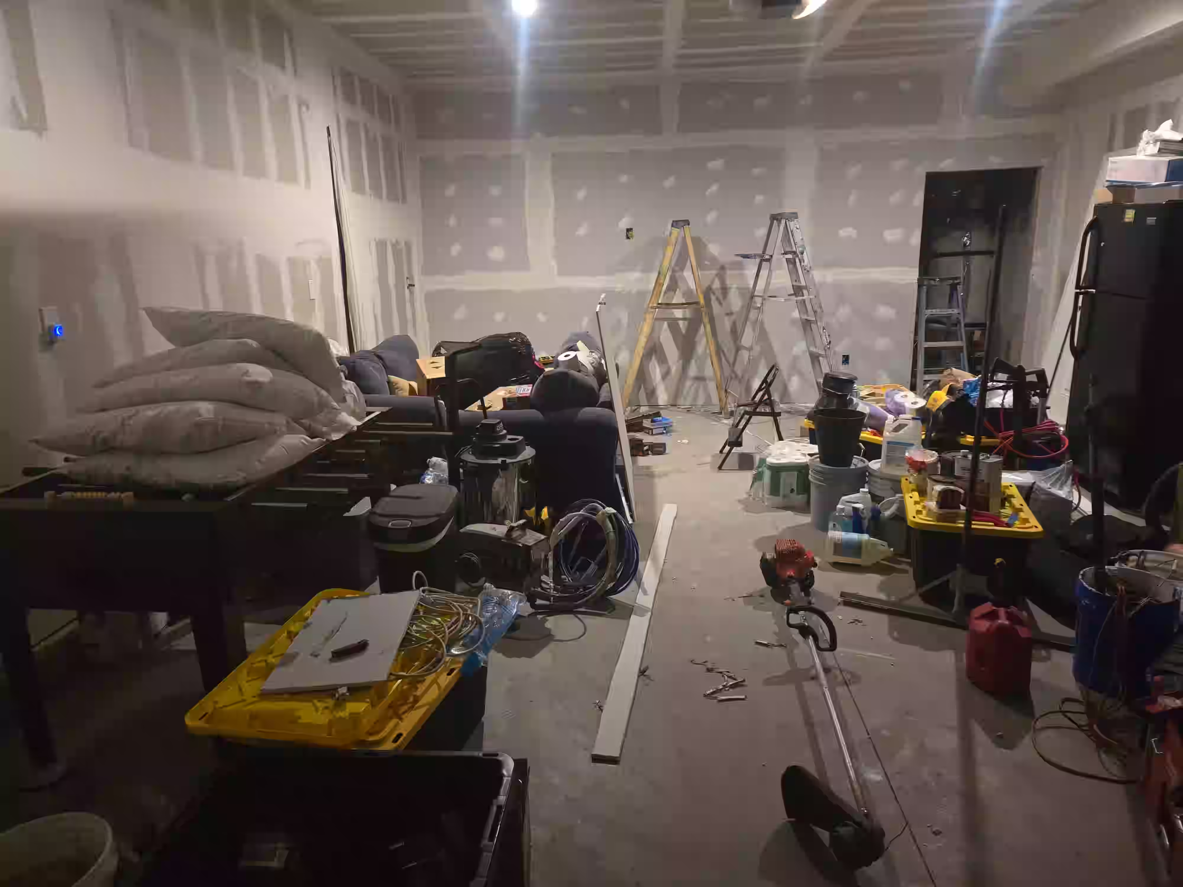 Game room construction at Starlit Ridge