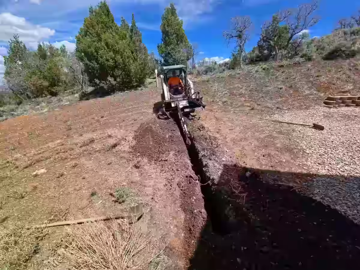 Hot tub construction at Starlit Ridge cabin