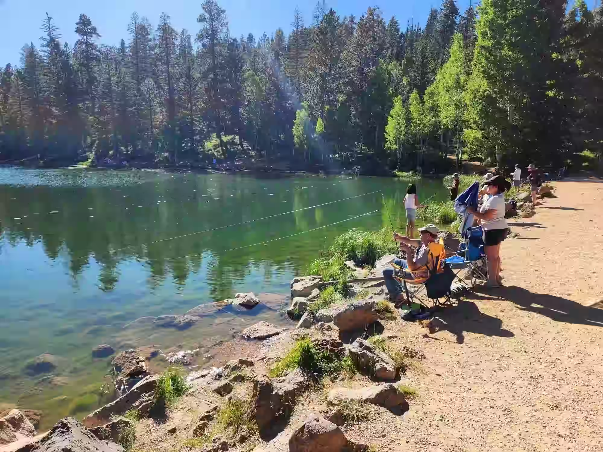Duck Lake fishing near Bryce Canyon and Zion Utah