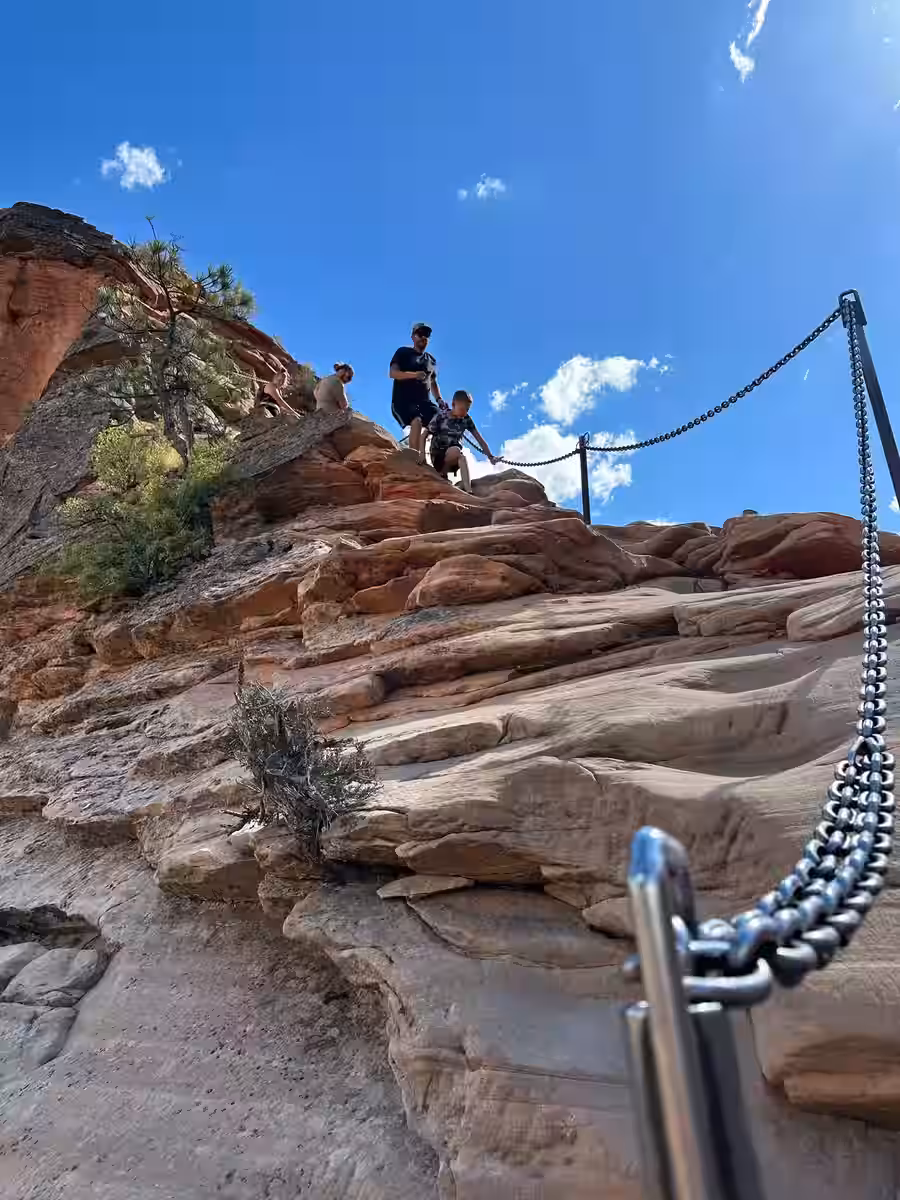 Angels landing chains zion hike utah
