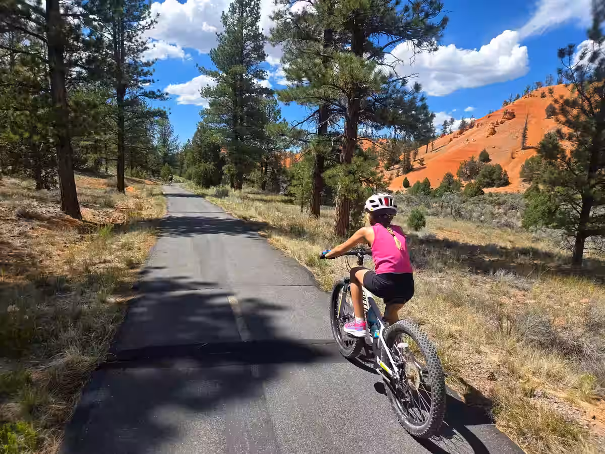 Red Canyon scenic drive cycling Utah
