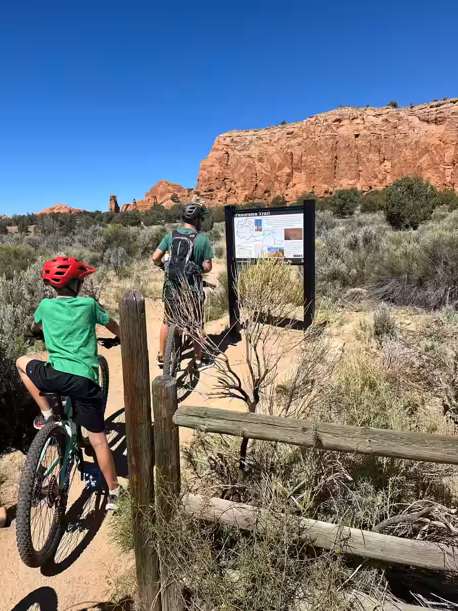 Mountain biking Kodachrome Basin Utah